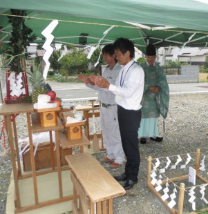 山梨県新築住宅の地鎮祭