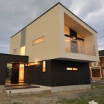 山梨県富士川町デザイナーズ住宅の外観