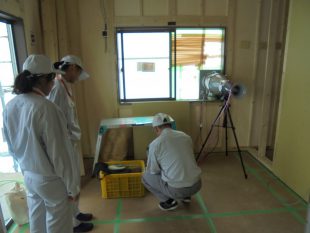 山梨県甲府市W様邸新築住宅の気密測定