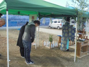 南アルプス市K様邸 地鎮祭