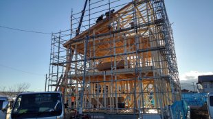 南アルプス市K様邸 建て方